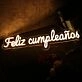 Feliz Cumpleanos Yellow Neon Sign