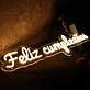 Feliz Cumpleanos Yellow Neon Sign