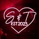 S And T EST 2023 Red Neon Sign