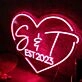 S And T EST 2023 Red Neon Sign