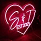 S And T EST 2023 Red Neon Sign