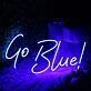 Go Blue Custom Neon Sign