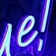 Go Blue Custom Neon Sign