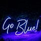 Go Blue Custom Neon Sign