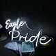 Eagle Pride White Neon Sign