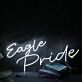 Eagle Pride White Neon Sign