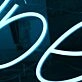 Blue Open LED Neon Sign