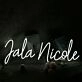 Jala Nicole White Neon Sign