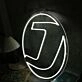 J White Custom Neon Sign
