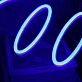 Smiley Face Blue Neon Sign