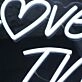 Love Your Image White Neon Sign