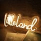 Little Land Yellow Neon Sign