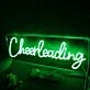 Cheer Leading Green Neon Sign