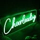 Cheer Leading Green Neon Sign