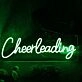 Cheer Leading Green Neon Sign