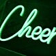 Cheer Leading Green Neon Sign