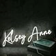 Kelsey Anne White Neon Sign
