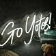 Go Yotes White Neon Sign