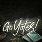 Go Yotes White Neon Sign