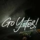 Go Yotes White Neon Sign