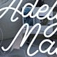 Adelyn Macon White Neon Sign