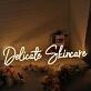 Delicate Skincare Yellow Neon Sign