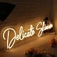 Delicate Skincare Yellow Neon Sign