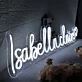 Isabella Claire White Neon Sign