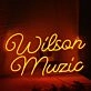 Wilson Music Orange Neon Sign