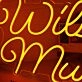 Wilson Music Orange Neon Sign