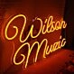 Wilson Music Orange Neon Sign