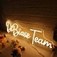 DiBiase Team Yellow Neon Sign