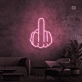 Middelvinger neon signs