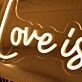 Love Is Crazy Yellow Neon Sign