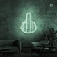 Middelvinger neon signs