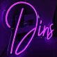 Dins Pink Neon Sign