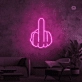 Middelvinger neon signs
