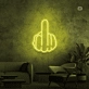 Middelvinger neon signs