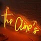 The Clines Orange Neon Sign