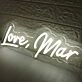 Love Mar White Neon Sign