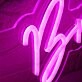 Bendy Bri Pink Neon Sign