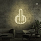 Middelvinger neon signs