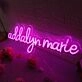 Addalyn Marie Pink Neon Sign