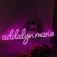 Addalyn Marie Pink Neon Sign