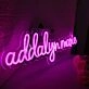 Addalyn Marie Pink Neon Sign
