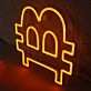 Baht Currency Symbol Yellow Neon Sign