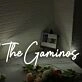 The Gaminos White Neon Sign