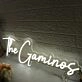 The Gaminos White Neon Sign