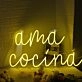 Ama Cocina Yellow Neon Sign