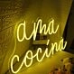 Ama Cocina Yellow Neon Sign